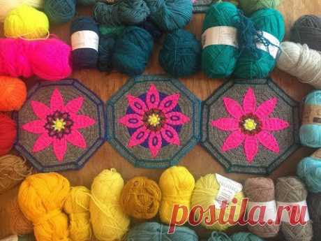 FIESTA CAL part 4 - Mosaic Crochet Tutorial