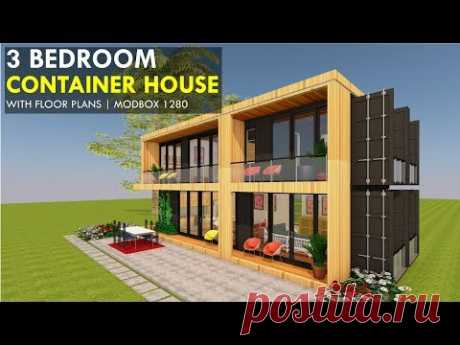 This video brings to you Amazing Shipping Container 3 Bedroom Prefab Home Design with Floor Plans | MODBOX 1280. This is a 3 bedroom Shipping Container house...