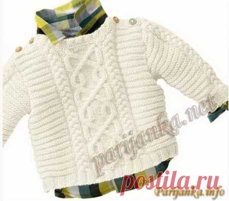 Ирландский пуловер (д) 37*160 BDF №2406