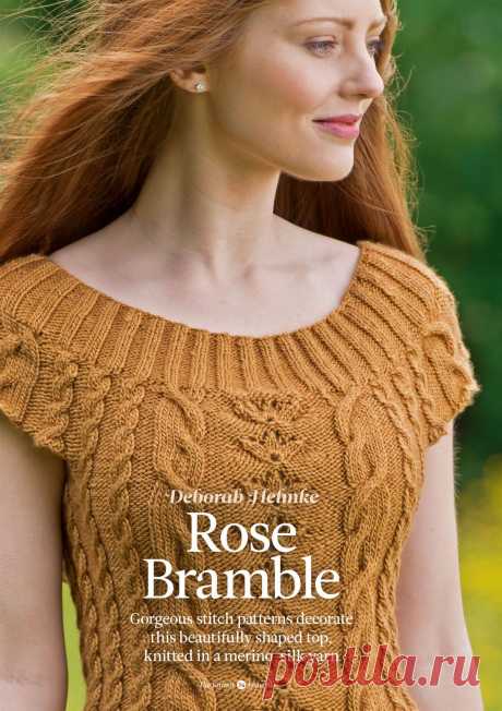 Вязание топа Rose Bramble, The Knitter 61