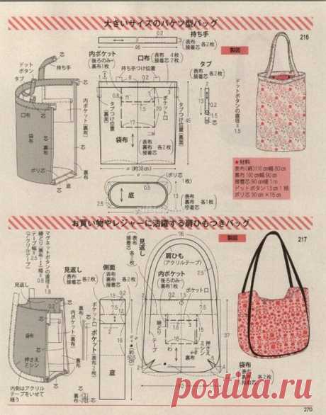 Шьем сумки своими руками - МК - Выкройки