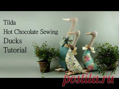 Tilda Hot Chocolate Sewing-Tilda Doll Ducks Tutorial