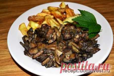 Лесные грибы жареные с луком » Рецепты от Домовеста