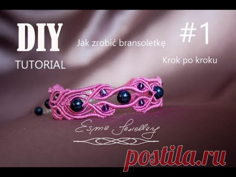 Bransoletka Noc Kairu. Tutorial cz. 1. Bracelet Night of Cairo. DIY #1.