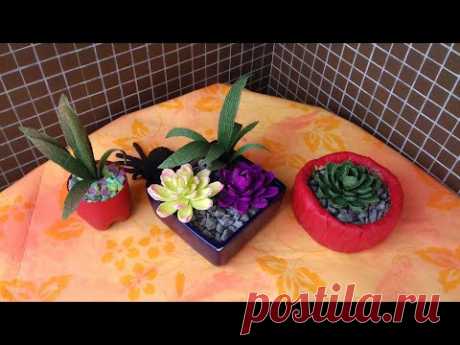 Crepe Paper Succulents