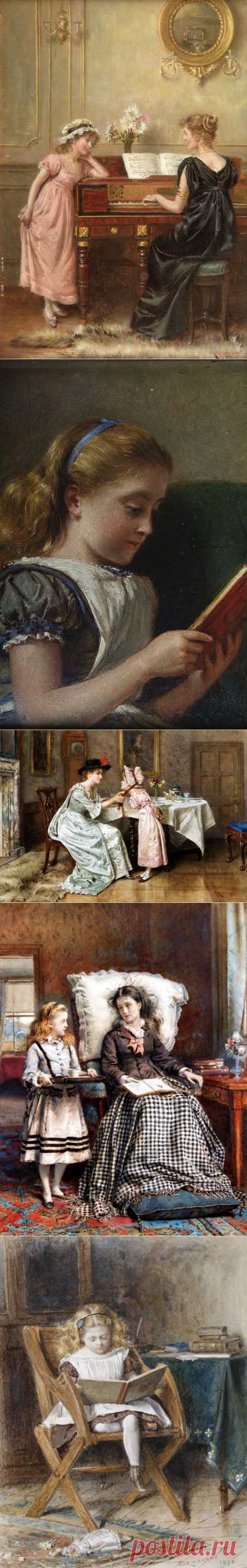 Английский живописец George Goodwin Kilburne (1839-1924)