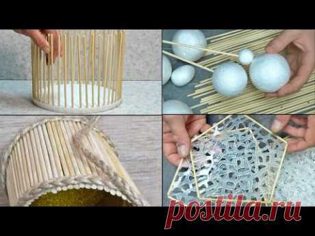 4 Amazing Ideas with WOODEN STICKS, wooden sticks crafts, wooden sticks decor