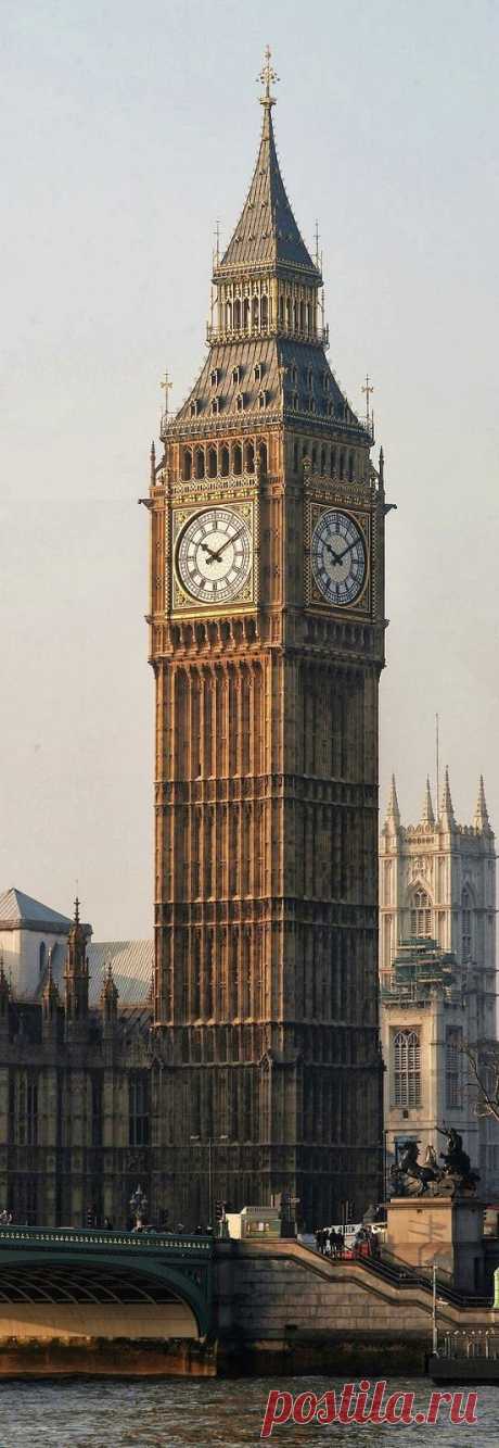 Big Ben ~ is the nickname of the Great Bell of the clock at the north end of the Palace of Westminister in London, England