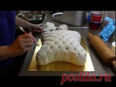 Párna torta készítése - How to make a pillow cake - cake decorating tutorial