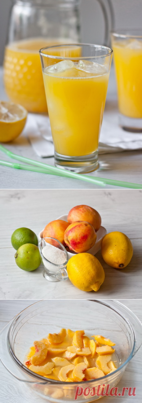 Пошаговый фото-рецепт персикового лимонада | Напитки | Вкусный блог - рецепты под настроение