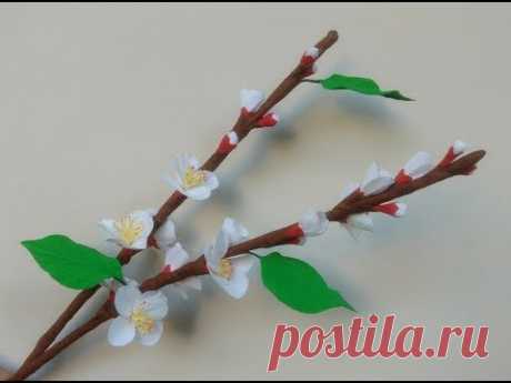 How to make Crepe Paper Flowers Apricot Blossom ( flower # 227)