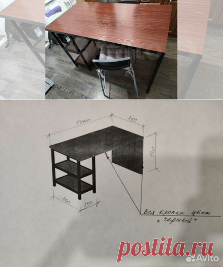 Кухонный стол в стиле лофт купить в Омске | Товары для дома и дачи | Авито