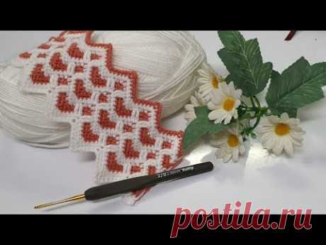 El örgüsü 🌻 Tığ işi örgü model Battaniye yelek 👍Crochet knitting pattern