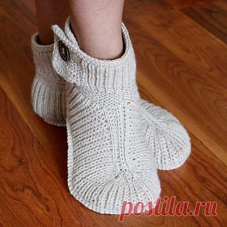 Knitting Pattern PDF file Winter Boots Ault sizes