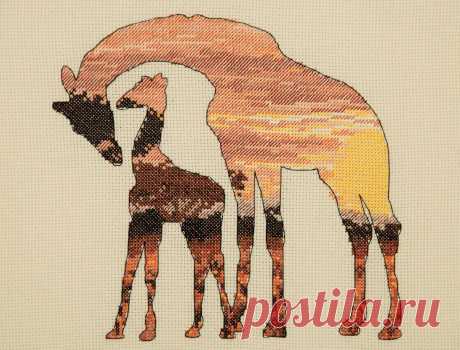 Купить вышивку "Жирафы в саванне" (арт. 5678-5042) от "Anchor"
