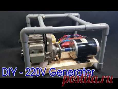 How to make 220v Dynamo Generator Using 2-stroke Engine