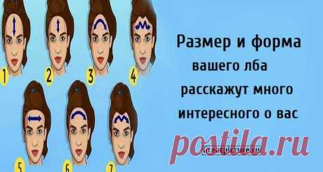 Размер и форма вашего лба расскажут много интересного о вас