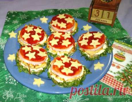 Бутерброды «Новогодние», пошаговый рецепт на 3487 ккал, фото, ингредиенты - Simona