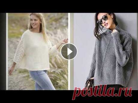 Pletena moda/Свитер оверсайз-наволочка (crochet )   Женские Креативные Пуловеры, Вязаные Спицами - 2019 / Women's Creative Pullovers Knitted Needles Еще больше идей в Интернет-магазины: «белорусский три...