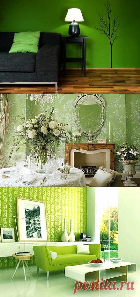 Весна в вашем доме: зеленый цвет в интерьере | Интерьер и Дизайн