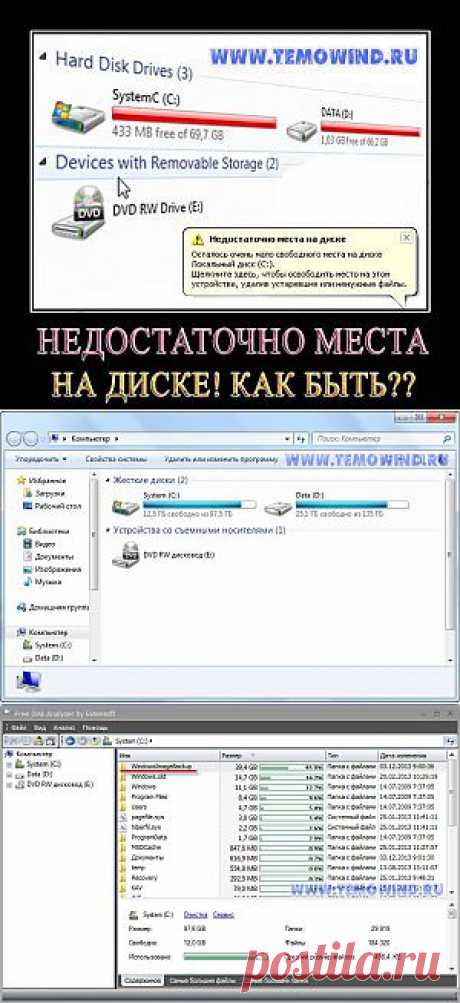 На диске С пропало место | Блог Дмитрия Валиахметова | Компьютер для чайников