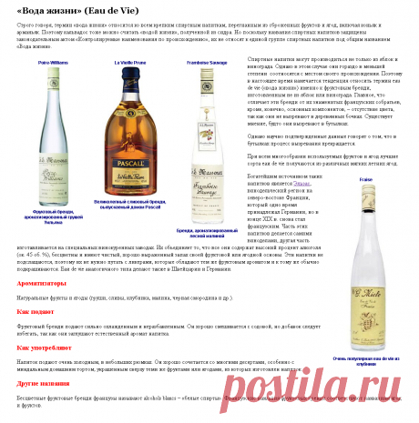 «Вода жизни» (Eau de Vie)