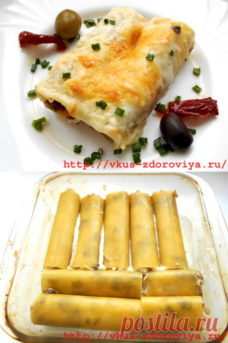 Рецепт приготовления фаршированных каннеллони | vkus-zdoroviya.ru