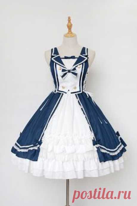 Neverland Lolita -The Heart of Ocean- Sailor Style Lolita Jumper Dress