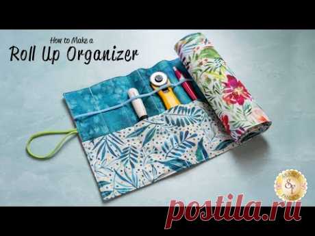 How to Make a Roll Up Organizer | a Shabby Fabrics Tutorial