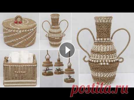 5 Jute Craft Ideas Home Decorating Ideas Handmade | Jute Craft Ideas ► Subscribe HERE: https://bit.ly/FollowDiyBigBoom...