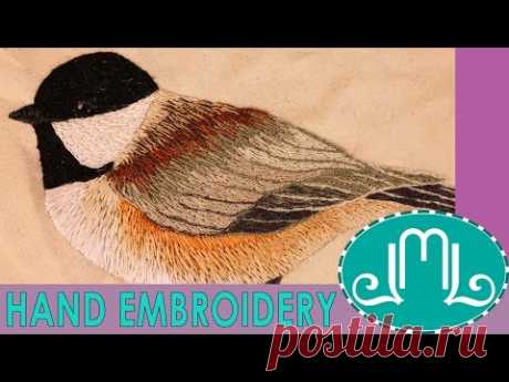 Hand Embroidery: Chickadee Bird