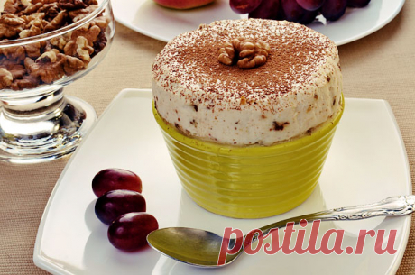 Отличный десерт… Парфэ с грецкими орехами и медом — Вкусные рецепты