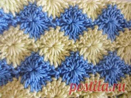 Двухцветный узор Two color pattern Crochet
