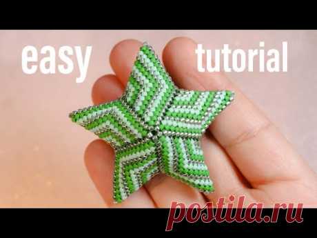 Beading Star met 3 kleur seedbeads  Elegant and Easy for beginners