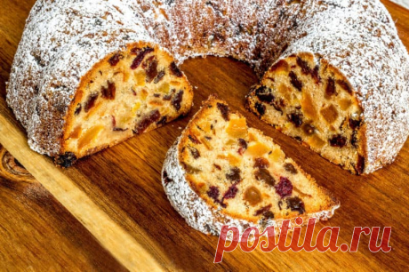 Пирог с сухофруктами: ароматный, пьяный, настоящее зимнее наслаждение - На Кухне
