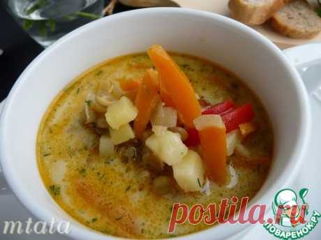 Суп с чечевицей и сыром - кулинарный рецепт