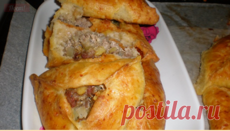 Пирожки татарские Вак Балиш (Бэлиш) - на кефирном тесте (без яйца) с курицей