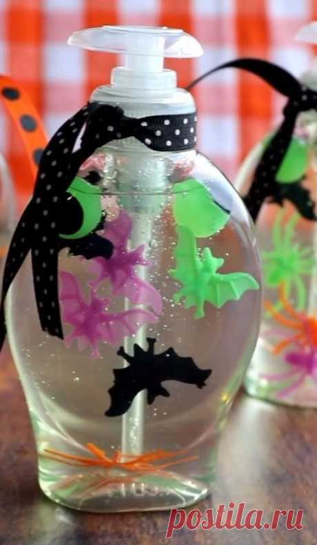 Creativos Dispensadores de Gel o jabón Halloween DIY