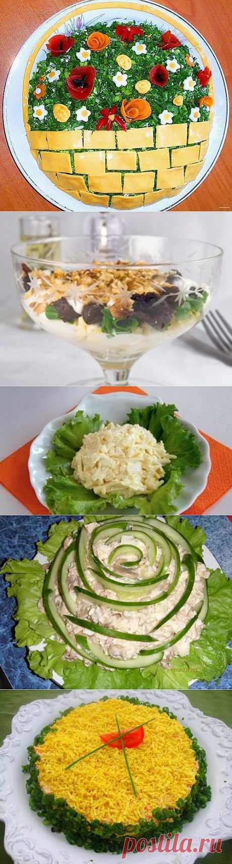 Вкусная еда: салаты с плавленым сыром / Простые рецепты