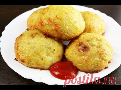 Картофельные бомбы -  Картофельные котлеты с мясом - YouTube