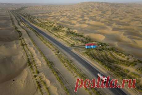 Шоссе Тарим в Китае – самая длинная дорога в пустыне - Путешествуем вместе