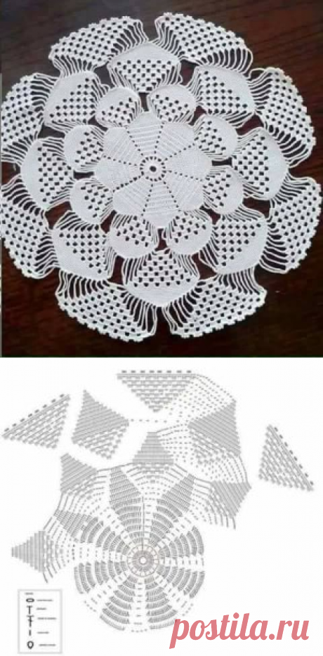 Салфетка 3D - Вязание (схемы на все модели)