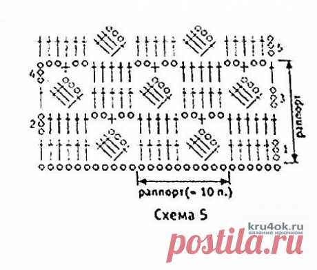 Женская туника крючком. Работа Валентины Литвиновой