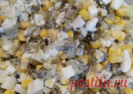 Салат из морской капусты и кукурузы Автор рецепта Natalya Timofeeva - Cookpad
