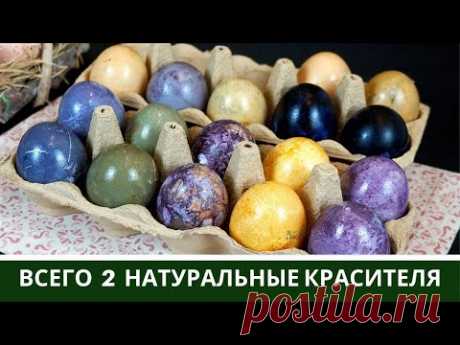 Как Покрасить Яйца БЕЗ ХИМИИ на Пасху Двумя Натуральными Красителями Мраморные Яйца