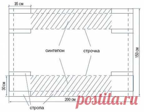 Гамак для дачи своими руками | Домохозяйки