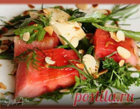 Как приготовить Летний салат с жареным арбузом и брынзой Пошаговый рецепт с ингредиентами и фото