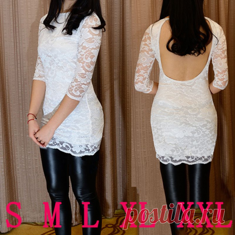 Dresses Picture - More Detailed Picture about 2015 new fashion women lace dress casual o neck long sleeved lace dress sexy halter plus size free shipping Picture in Dresses from super fashion !!! | Aliexpress.com | Alibaba Group