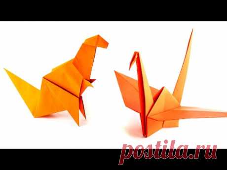 Origami crane - Origami Dinosaur