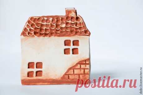 Создание керамической салфетницы Старый домик - Ярмарка Мастеров - ручная работа, handmade